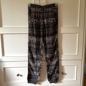 Relaxed fit Boho pants.